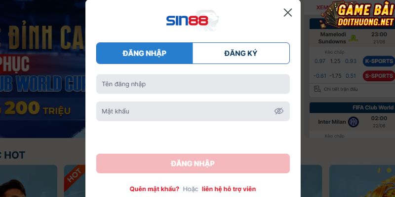Thao tác đăng nhập trong 1 nốt nhạc
