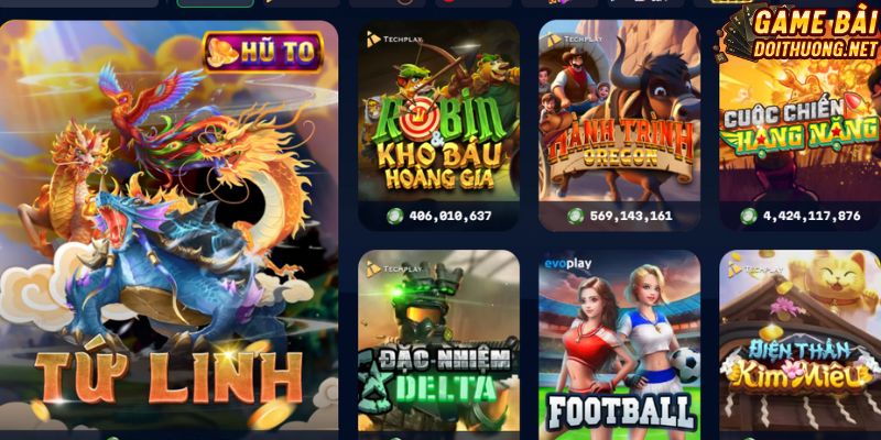 Zbet quy tụ nhiều game slots đình đám