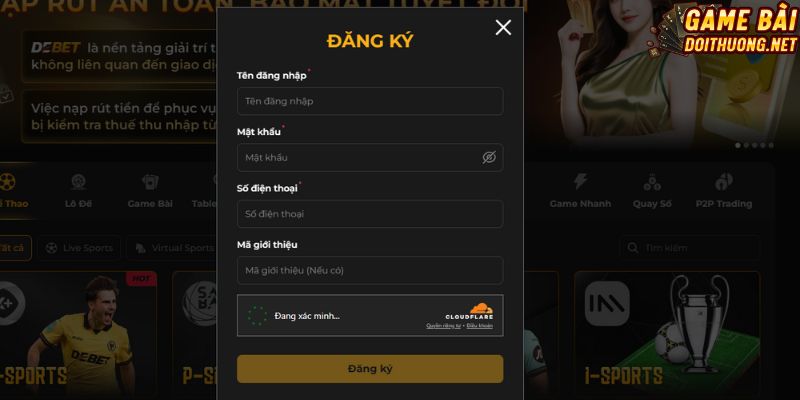 3 bước tạo ID mới ở DEBET