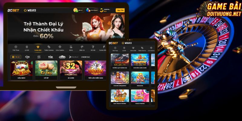 DEBET có mặt trên các máy tính lẫn điện thoại