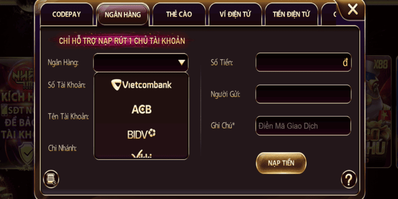 Cách nạp tiền vào Nhatvip đơn giản và an toàn