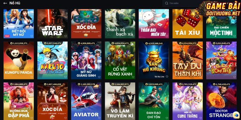 Đa dạng chủ đề slot game để hội viên giải trí