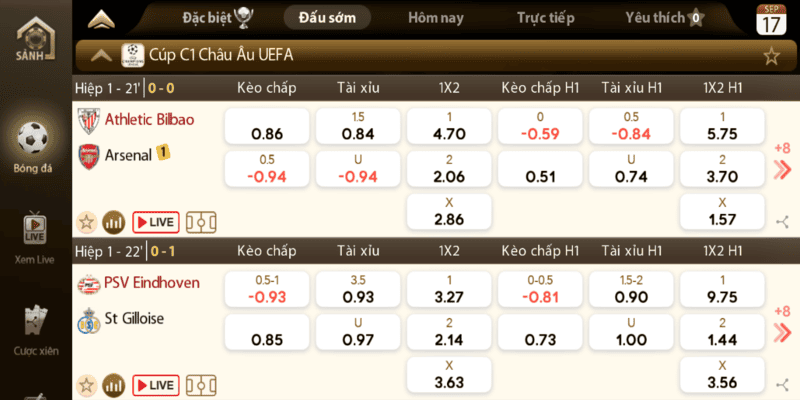 Cá cược thể thao minh bạch - xanh chín