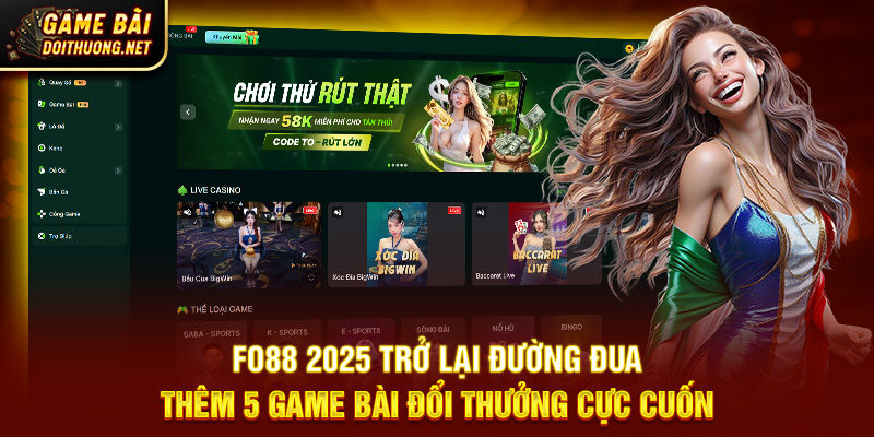 FO88 2025 Trở Lại Đường Đua - Game Bài Đổi Thưởng Cực Cuốn