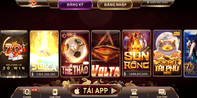 Kho game đa dạng với hơn 200+ tựa hot